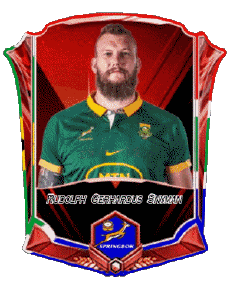 Sportivo Rugby - Giocatori Sud Africa Squadra 2025 Rudolph Gerhardus Snyman 