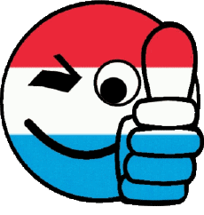 Flags Europe Luxembourg Smiley - OK 