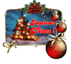 Messages French Joyeuses Fêtes (Noël) Serie 09 