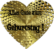 Messages Allemand Alles Gute zum Geburtstag Herz 010 