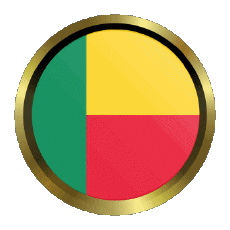 Bandiere Africa Benin Rotondo - Anelli 