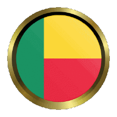 Drapeaux Afrique Benin Rond - Anneaux 