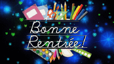 Messages French Bonne Rentrée Animated Background 008 