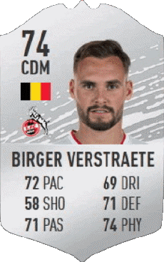 Multimedia Vídeo Juegos F I F A - Jugadores  cartas Bélgica Birger Verstraete 