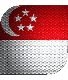 Drapeaux Asie Singapour Carré 