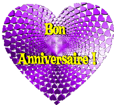 Messagi Francese Bon Anniversaire Coeur 009 