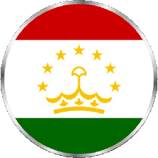 Bandiere Asia Tajikistan Tondo 