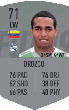 Multimedia Videospiele F I F A - Karten Spieler Venezuela Yohandry Orozco 