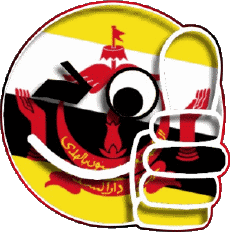 Bandiere Asia Brunei Faccina - OK 