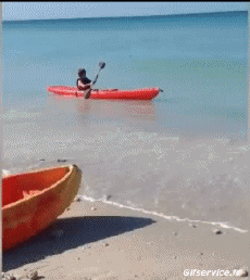 Humor -  Fun Sports Canoe Kayak Falls - Fail 