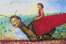 Humour - Fun Morphing - Ressemblance Artistes peintre confinement covid  art recréations Getty challenge - Salvador Dalí 