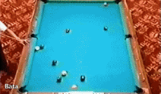 Bata-Humor -  Fun Sports Pool Table Best Off Shot 02 
