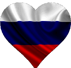 Fahnen Europa Russland Herz 