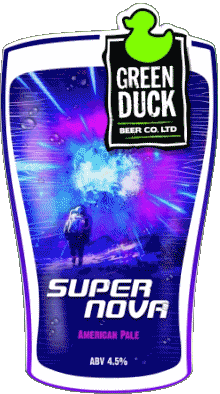 Super nova-Getränke Bier UK Green Duck Super nova