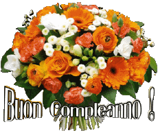 Messagi Italiano Buon Compleanno Floreale 006 