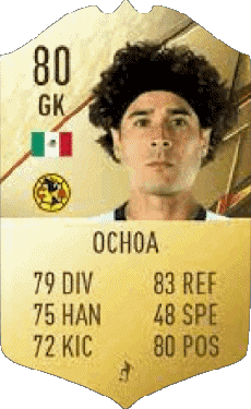 Multimedia Videospiele F I F A - Karten Spieler Mexiko Guillermo Ochoa 