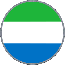Fahnen Afrika Sierra Leone Runde 