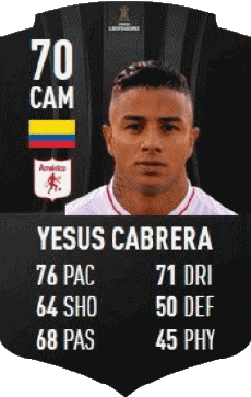 Multi Média Jeux Vidéo F I F A - Joueurs Cartes Colombie Yesus Cabrera 
