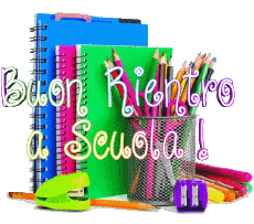 Messages Italien Buon Rientro a Scuola Fond Transparent 004 