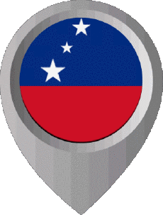 Fahnen Ozeanien Samoa Standort-Pin 