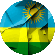 Flags Africa Rwanda Round 