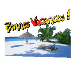 Messages Français Bonnes Vacances Fond Transparent 28 