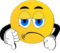 Messages Emoticônes Nul - Pouce vers le bas 