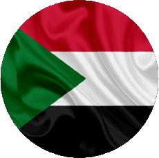 Fahnen Afrika Sudan Runde 