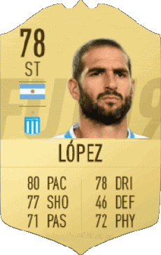 Multimedia Videospiele F I F A - Karten Spieler Argentinien Lisandro Lopez 