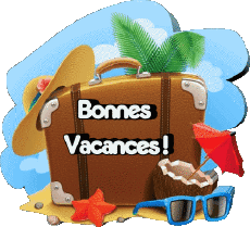 Messages French Bonnes Vacances Transparent Background 09 
