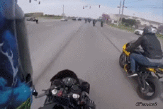 Humor -  Fun Transport Motorräder Straße - Fail 