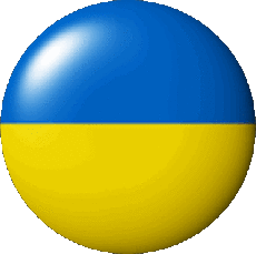 Fahnen Europa Ukraine Runde 