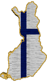 Flags Europe Finland Map 