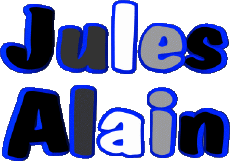 Prénoms MASCULIN - France J Composé Jules Alain 