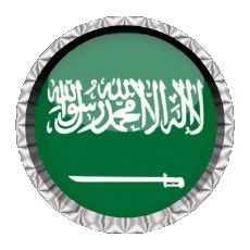 Bandiere Asia Arabia Saudita Rotondo - Anelli 