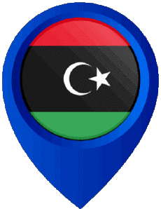 Flags Africa Libya Epingle de Localisation 