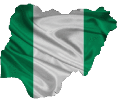 Flags Africa Nigeria Map 