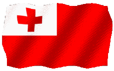 Bandiere Oceania Tonga Sventola 