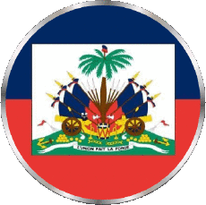 Banderas América Haití Rond 