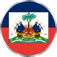 Fahnen Amerika Haiti Rond 