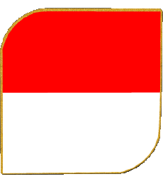 Bandiere Asia Indonesia Quadrato 