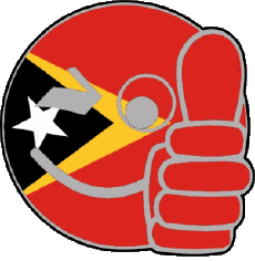 Banderas Asia Timor Oriental Smiley - OK 