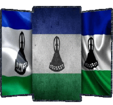Flags Africa Lesotho Form 02 