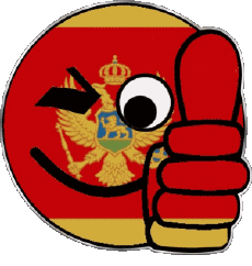 Banderas Europa Montenegro Smiley - OK 