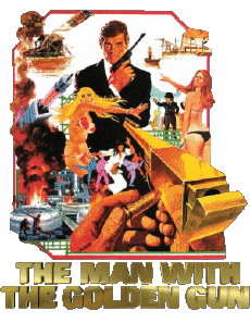 Multimedia Películas Internacional James Bond 007 El Hombre de la pistola de oro Logotipo Inglés 