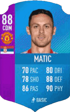 Multimedia Videospiele F I F A - Karten Spieler Serbien Nemanja Matic 