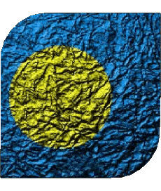 Drapeaux Océanie Palaos Carré 