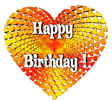Messagi Inglese Happy Birthday Heart 007 
