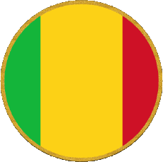 Fahnen Afrika Mali Runde 
