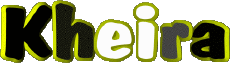 Vorname WEIBLICH - Maghreb Muslim K Kheira 